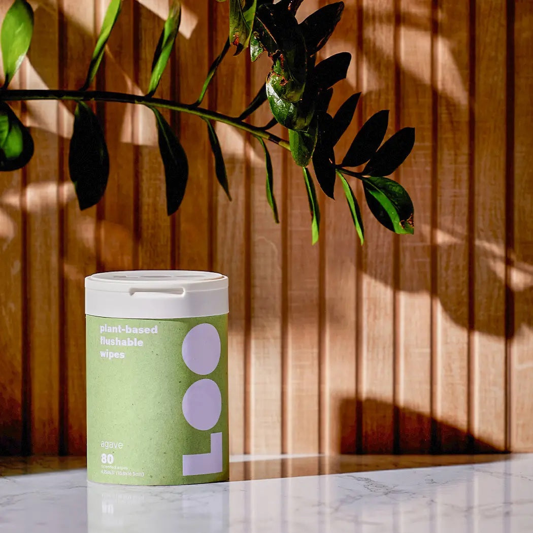 LOO BIODEGRADABLE AGAVE WIPES