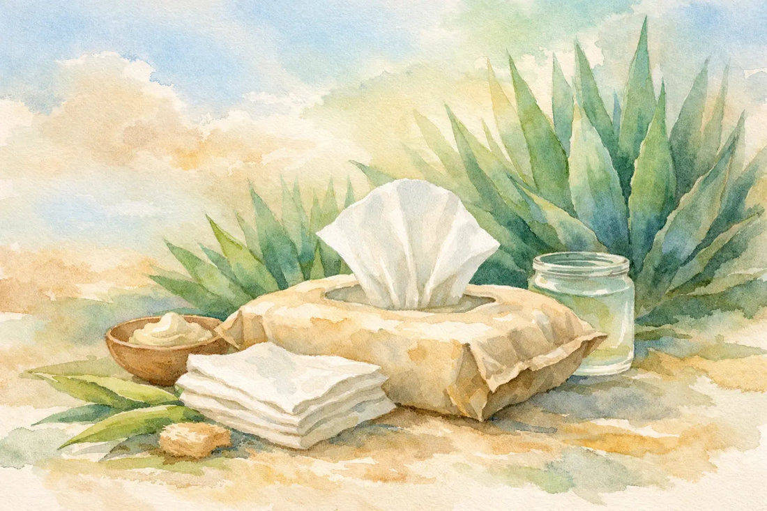 Biodegradable Agave Wipes for Everyday Care