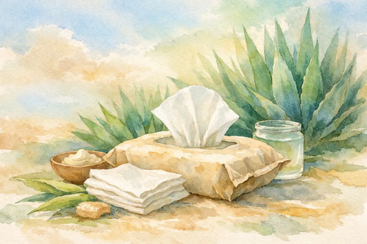 Biodegradable Agave Wipes for Everyday Care