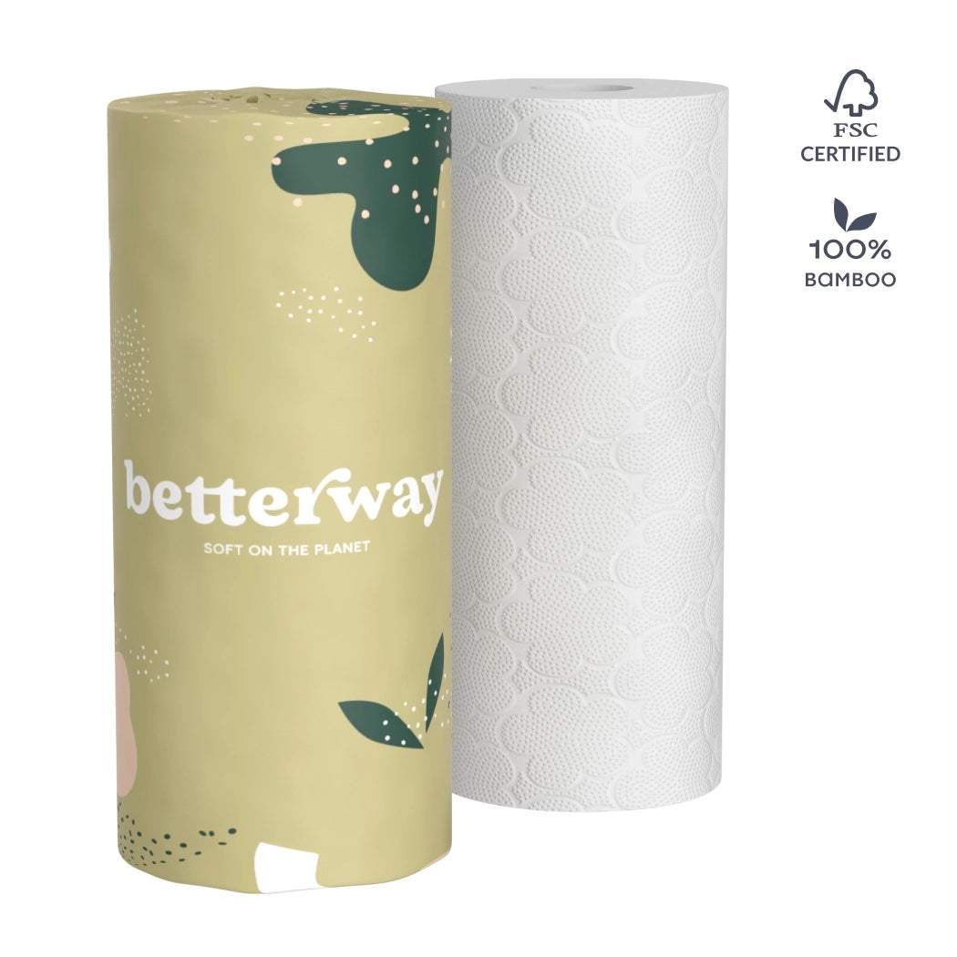 BETTERWAY BAMBOO PAPER TOWELS - 6 PACK